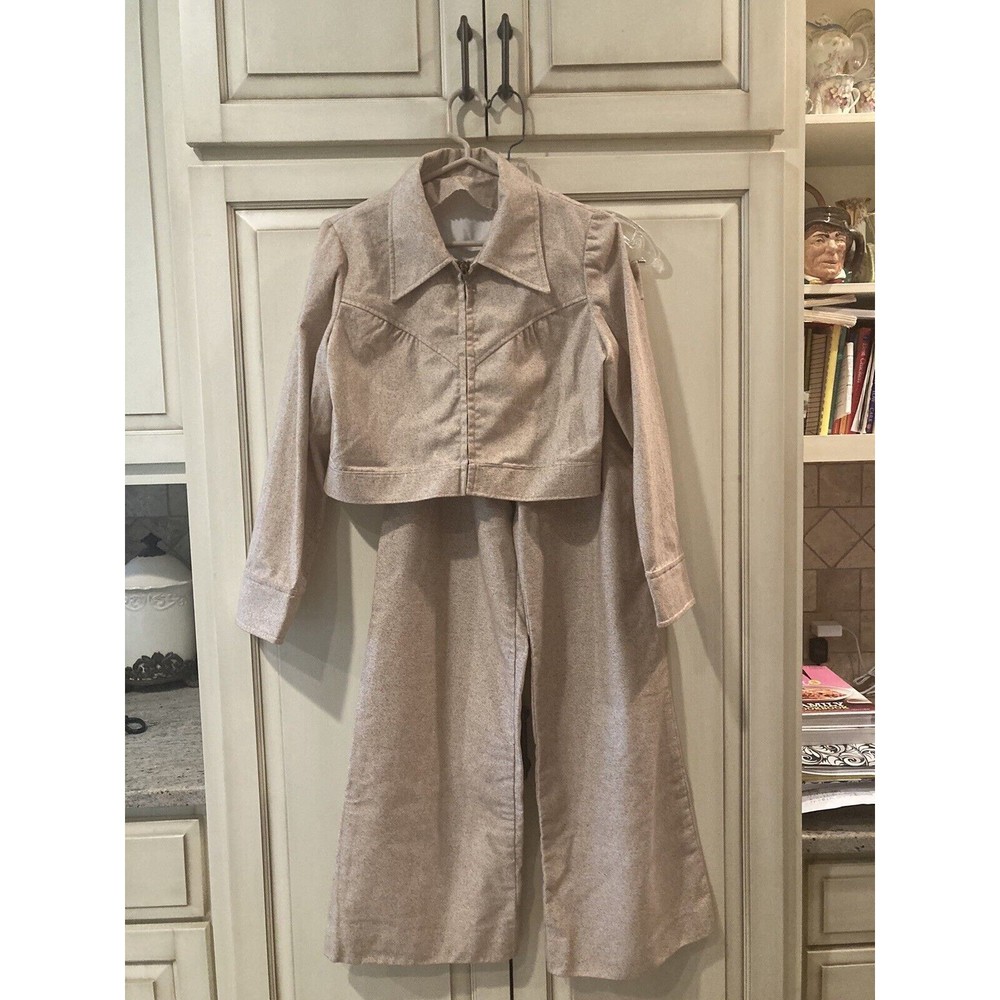 Vintage 1970’s Wool Top And Pants / 36” Bust